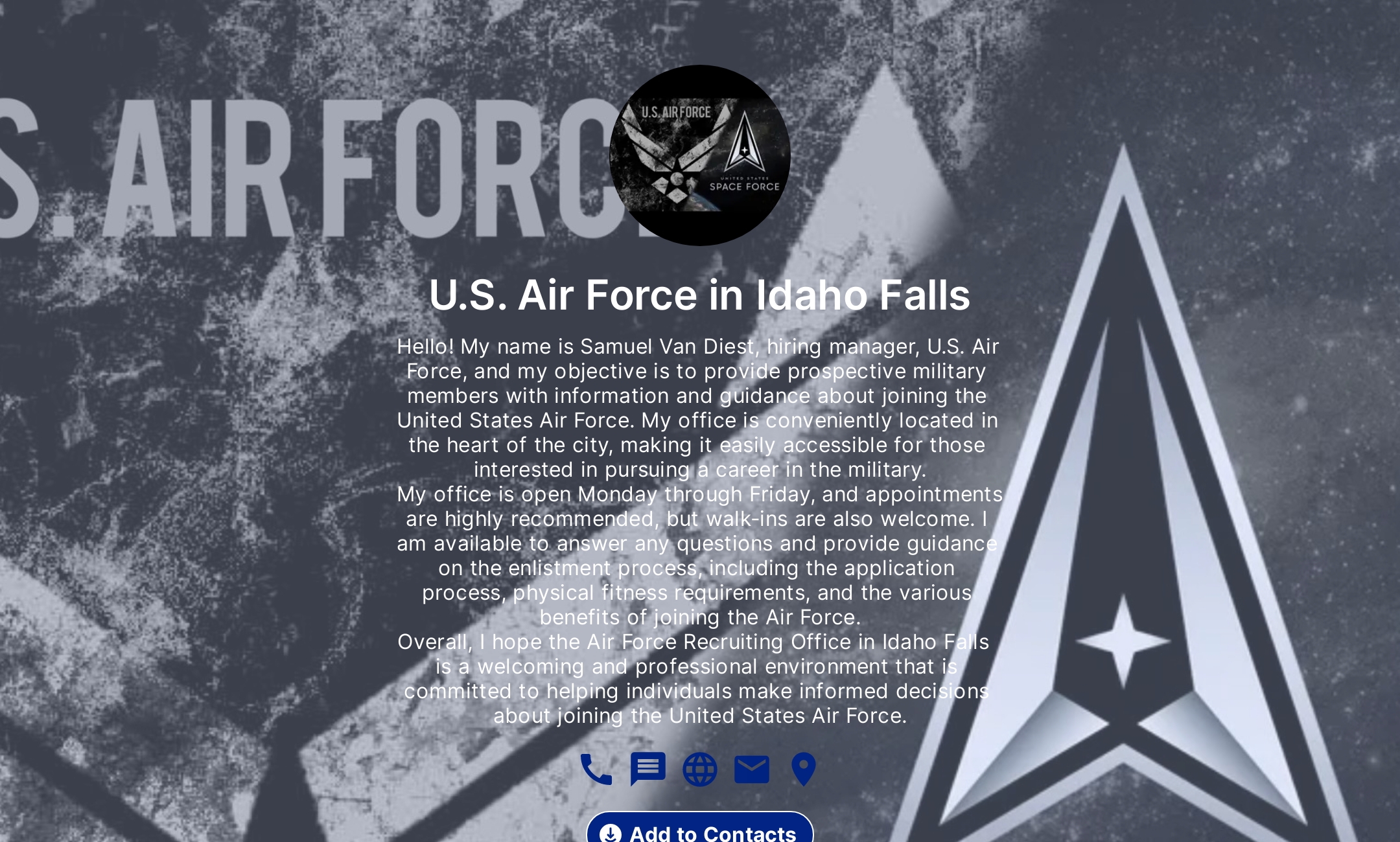Air Force Recruiting Station logo