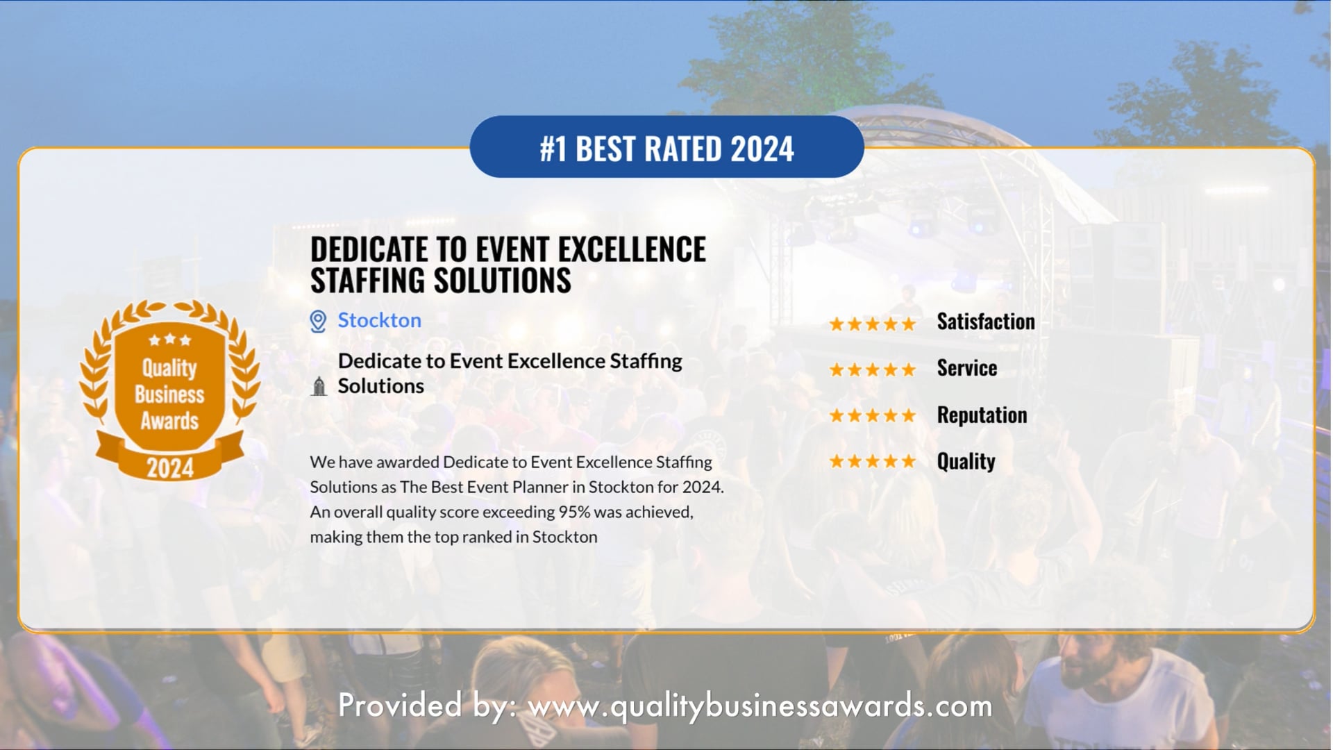 Dedicated to Event Excellence Staffing Solutions logo