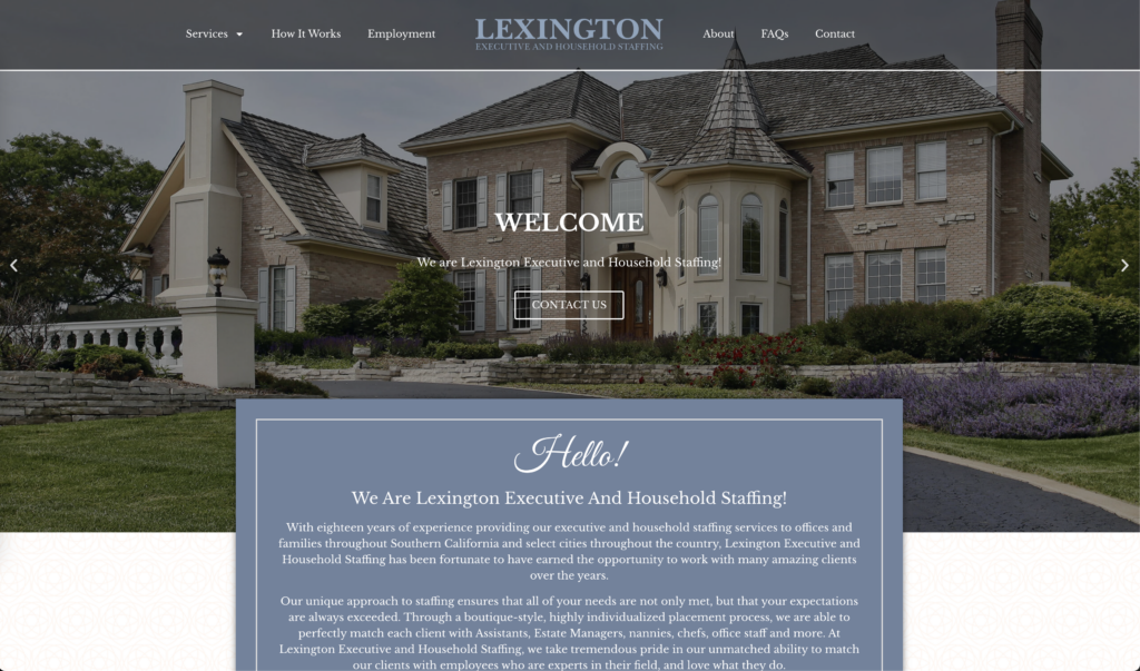 Lexington Executive and Household Staffing logo
