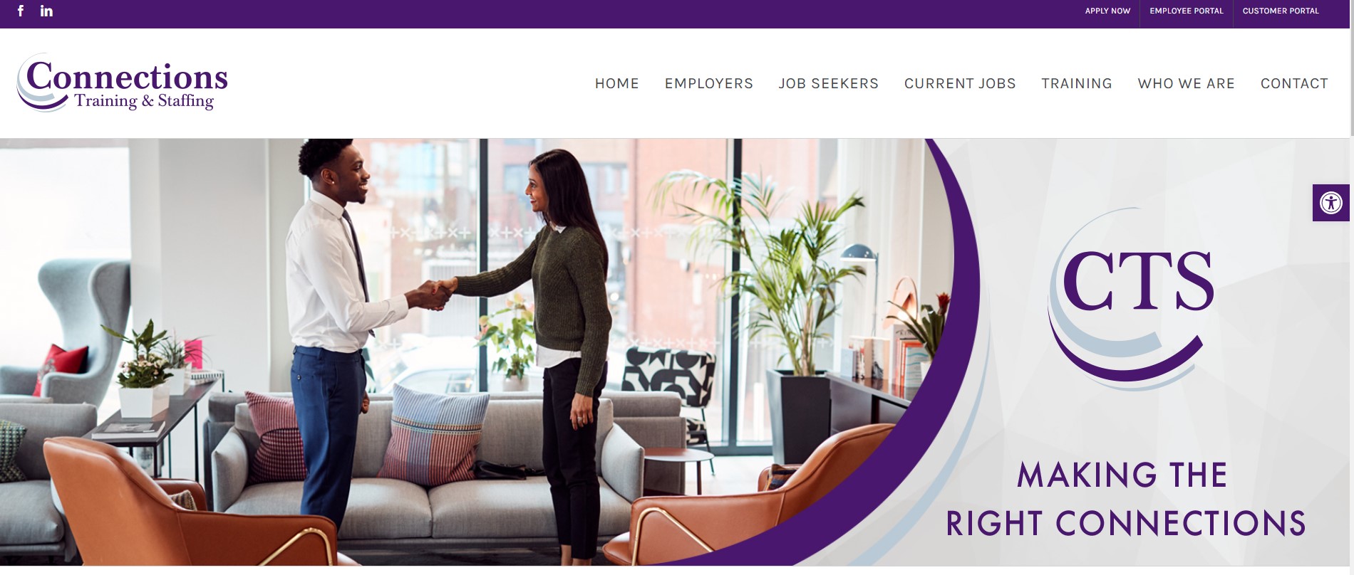 The Job Center Staffing logo