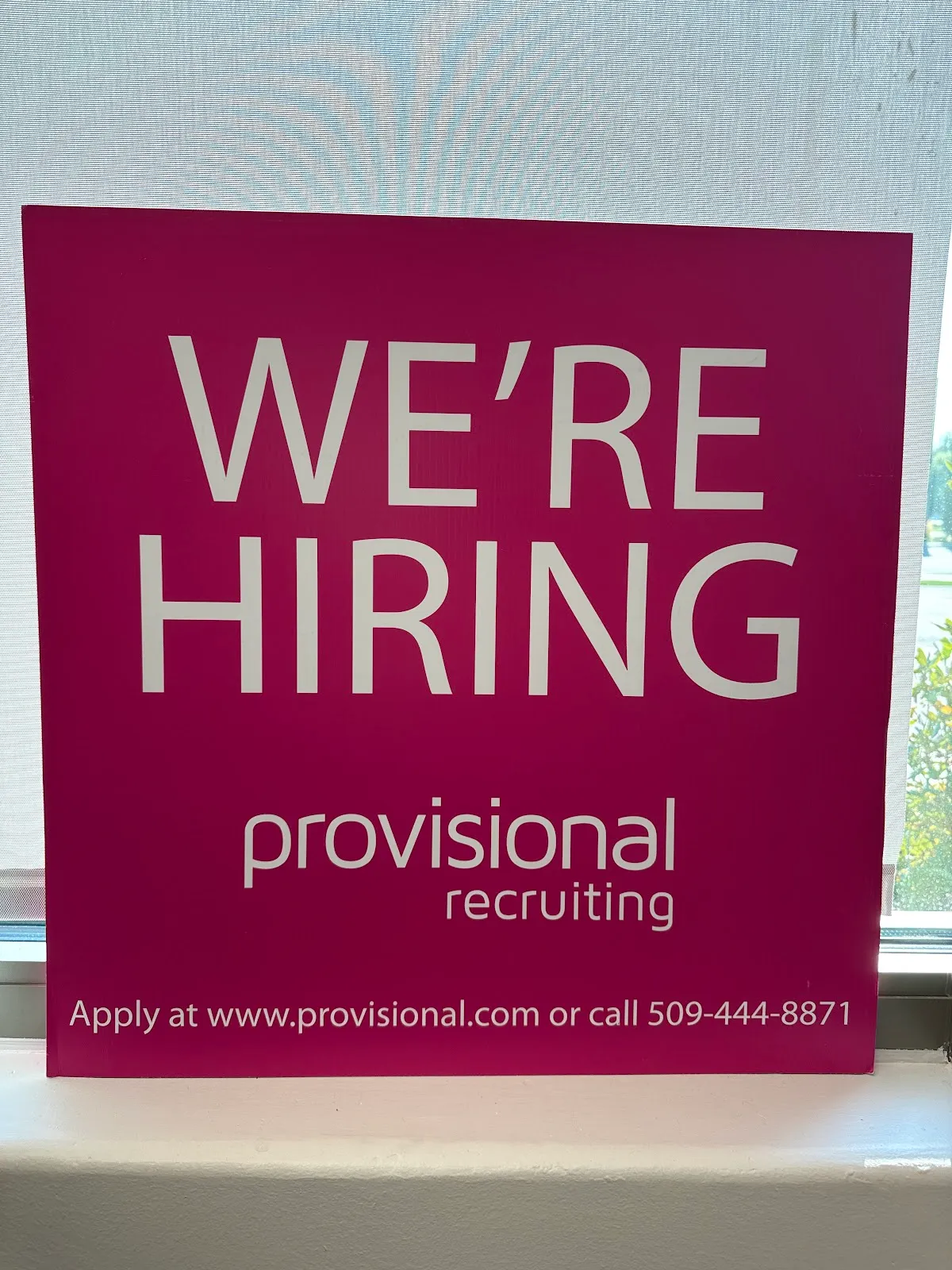 Provisional Recruiting